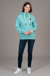 Sweat à capuche zippé noir Hera